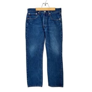 Levi’s Men’s 501 Dark Wash Denim Original Fit Bootcut Jeans Size W31 L30